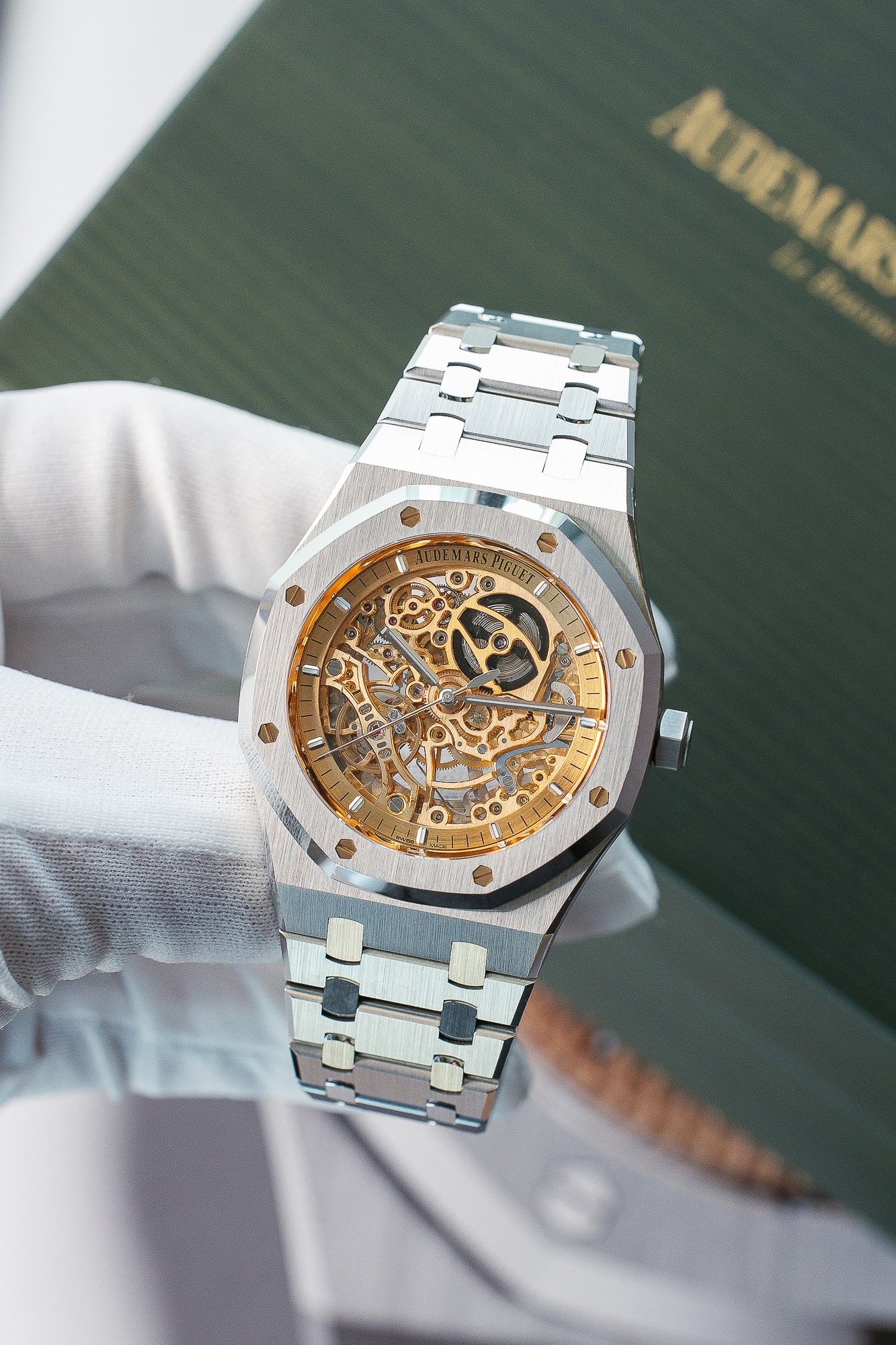 AUDEMARS PIGUET 15407ST SALMON DIAL FULL SET - Image 13