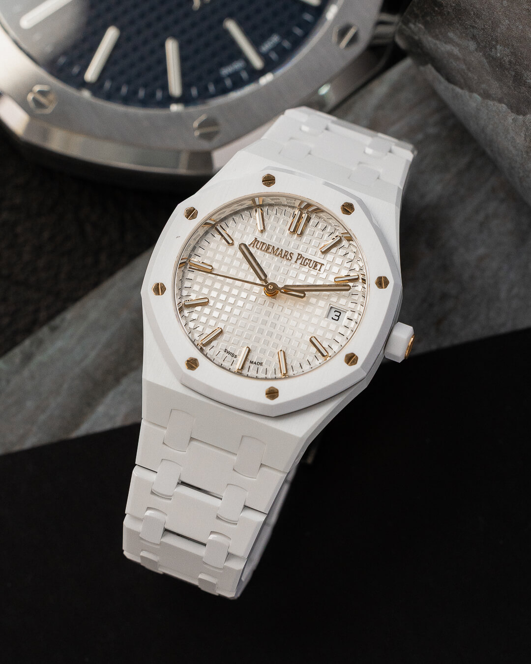 AUDEMARS PIGUET 77350BA WHITE NEW FULL SET - Image 6