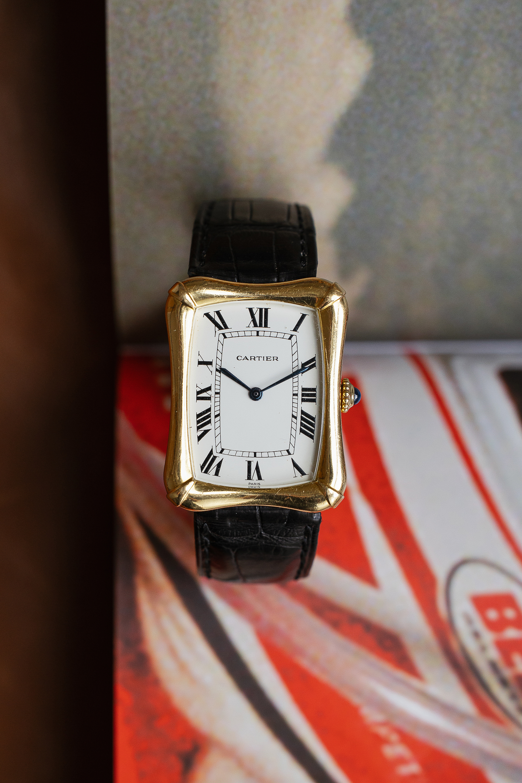 CARTIER BAMBOO COUSSIN WATCH ONLY.