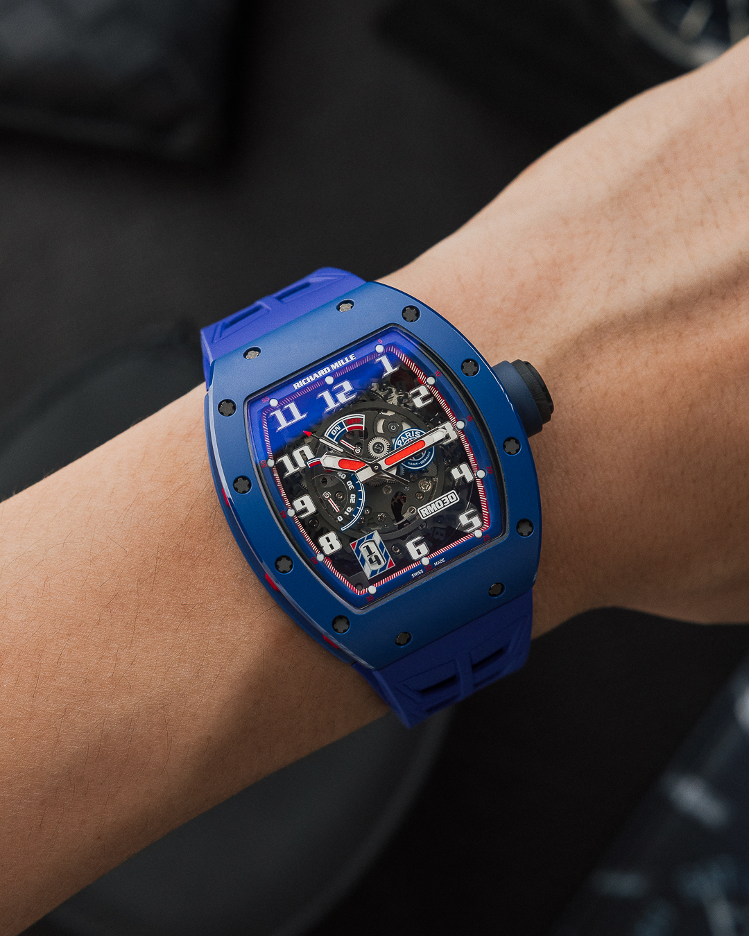 RICHARD MILLE RM 30 PSG BLUE CERAMIC 2018 LTD 100 FULL SET - Image 2