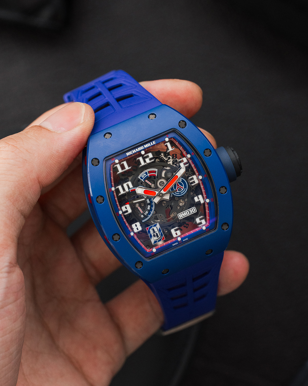 RICHARD MILLE RM 30 PSG BLUE CERAMIC 2018 LTD 100 FULL SET - Image 3
