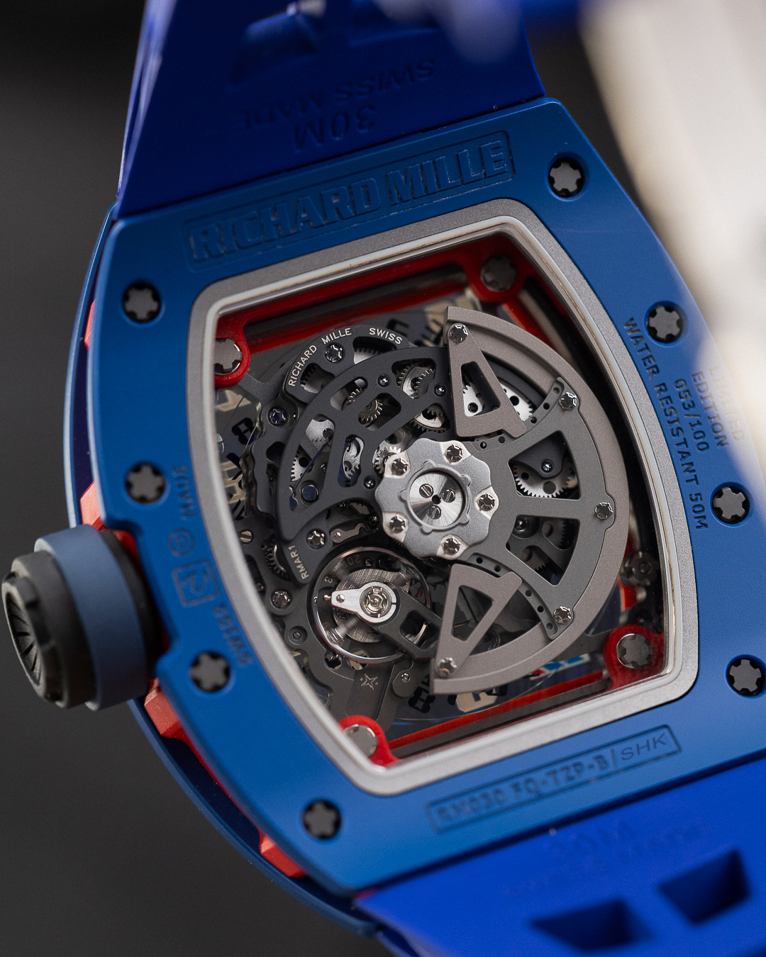 RICHARD MILLE RM 30 PSG BLUE CERAMIC 2018 LTD 100 FULL SET - Image 4