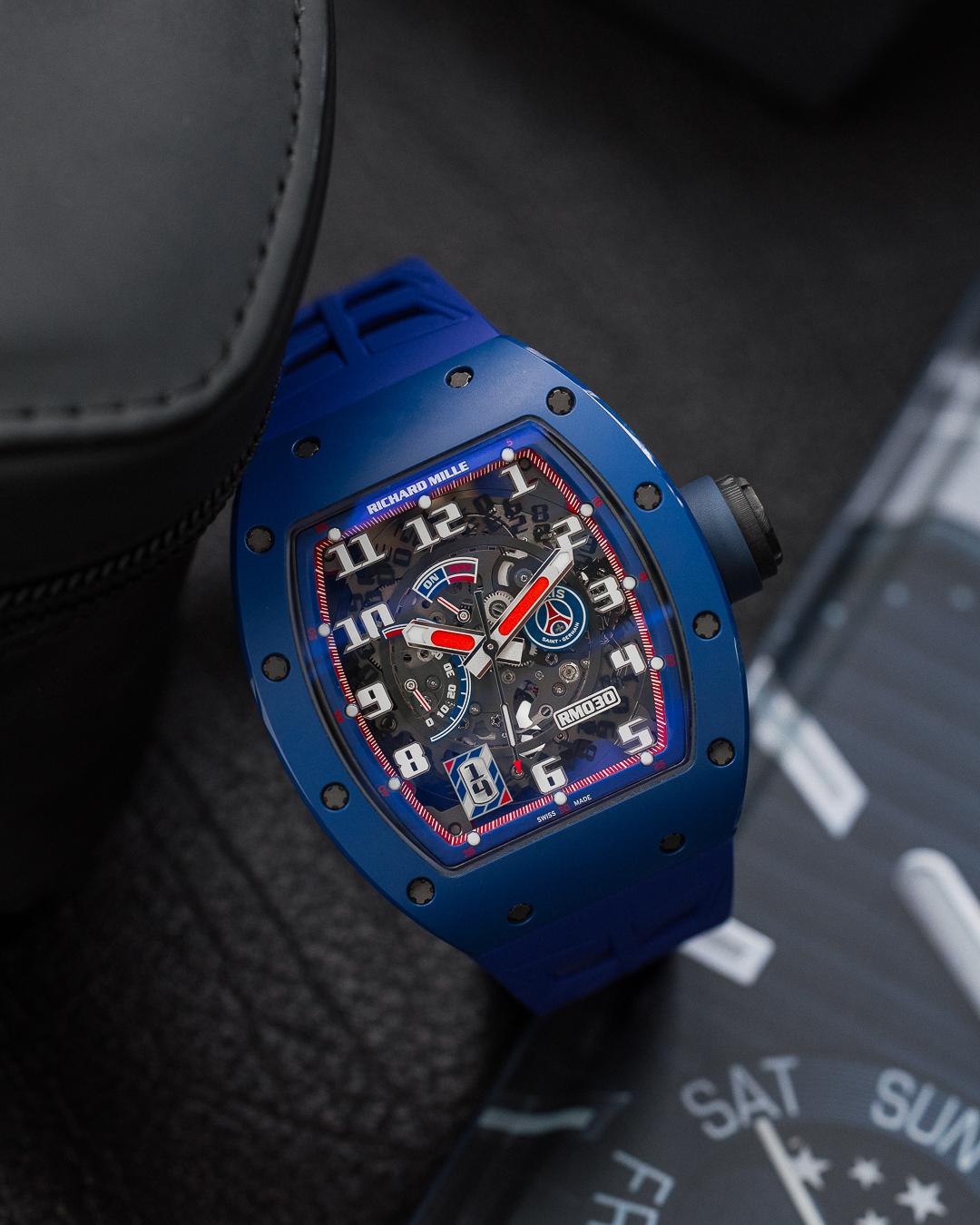RICHARD MILLE RM 30 PSG BLUE CERAMIC 2018 LTD 100 FULL SET - Image 5