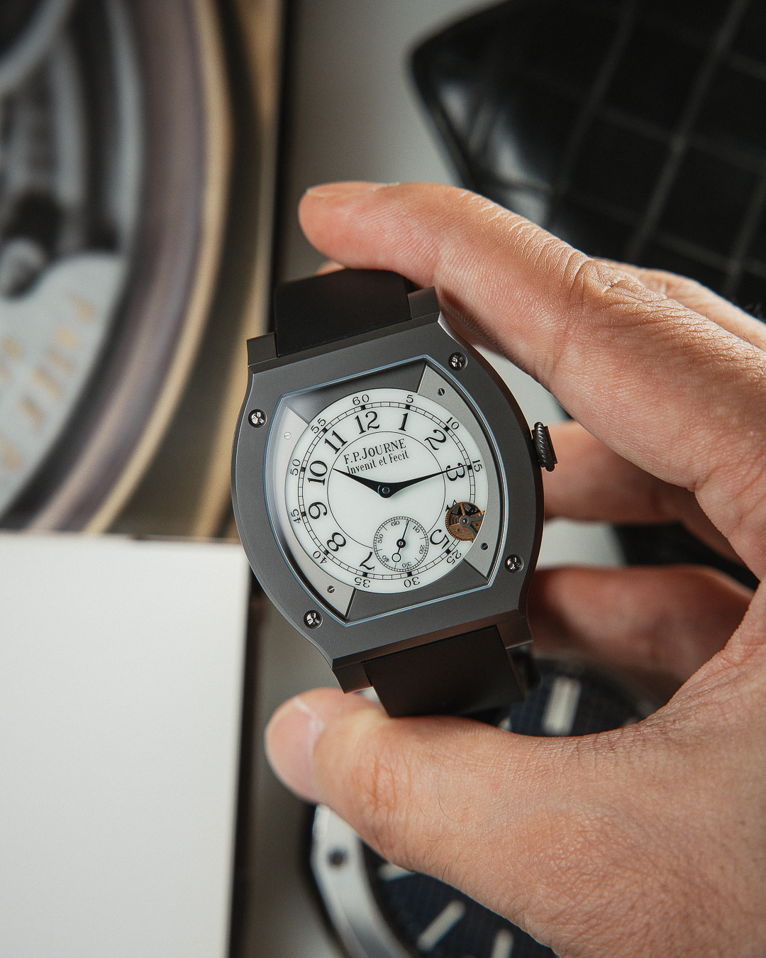 F.P.JOURNE ELEGANTE 48 TITALYT WHITE DIAL - Image 4