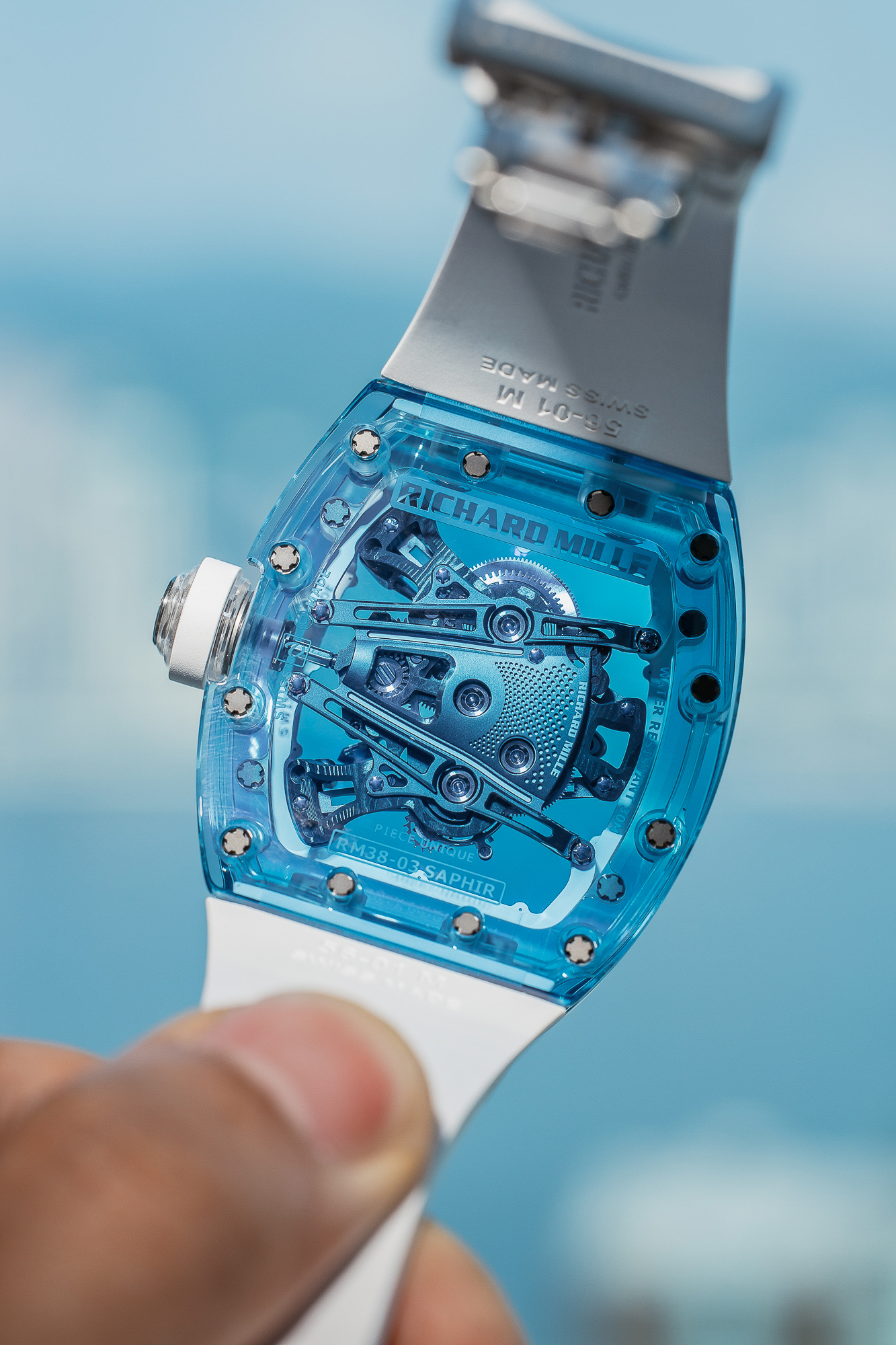 RICHARD MILLE RM 38-03 SAPHIR NEW FULL SET. - Image 13