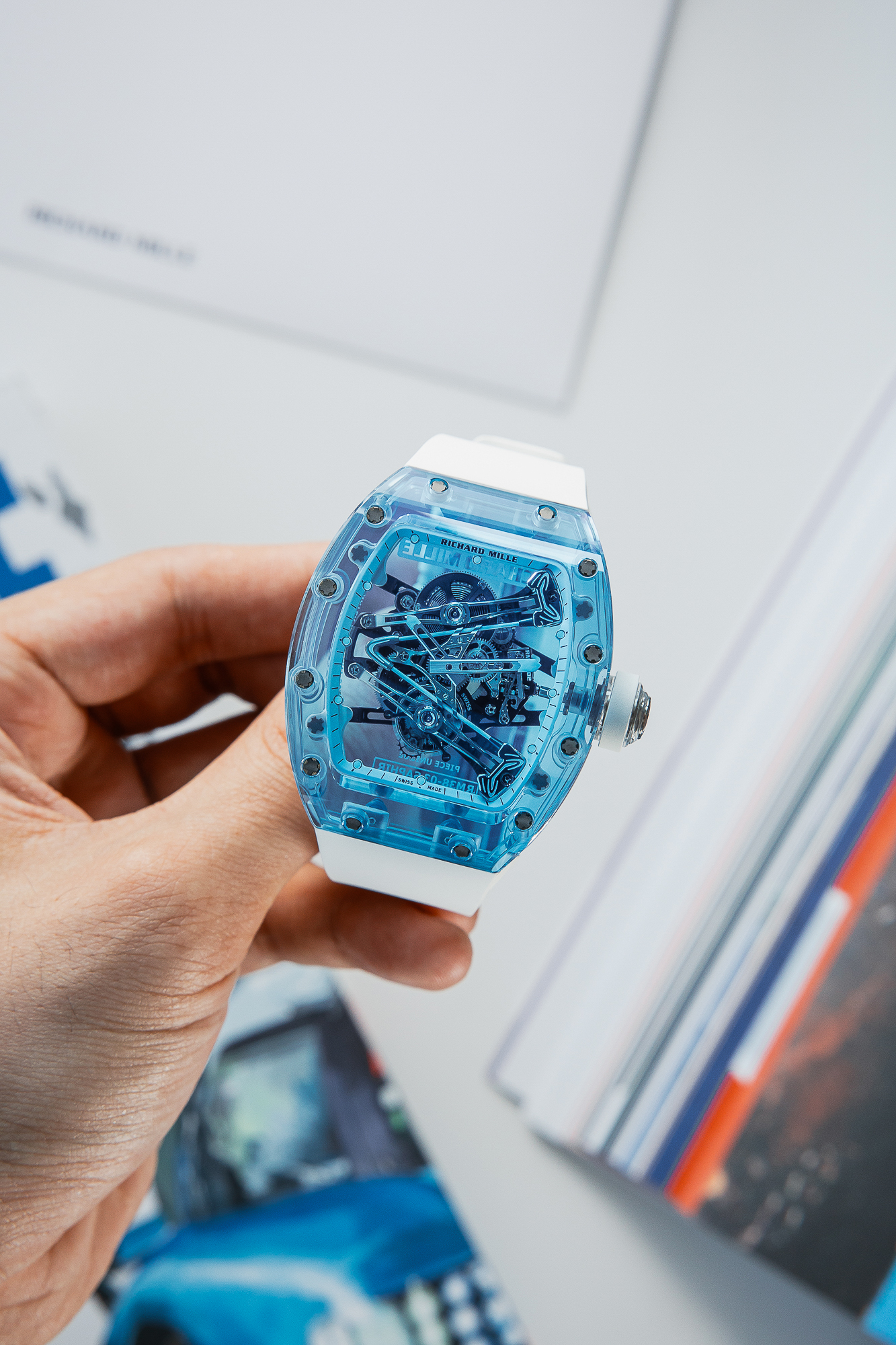 RICHARD MILLE RM 38-03 SAPHIR NEW FULL SET. - Image 17