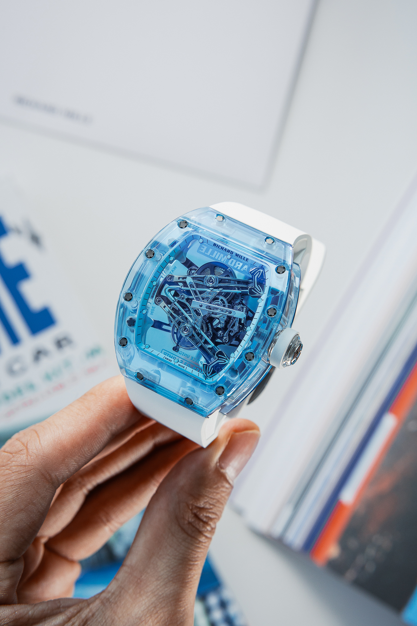 RICHARD MILLE RM 38-03 SAPHIR NEW FULL SET. - Image 18