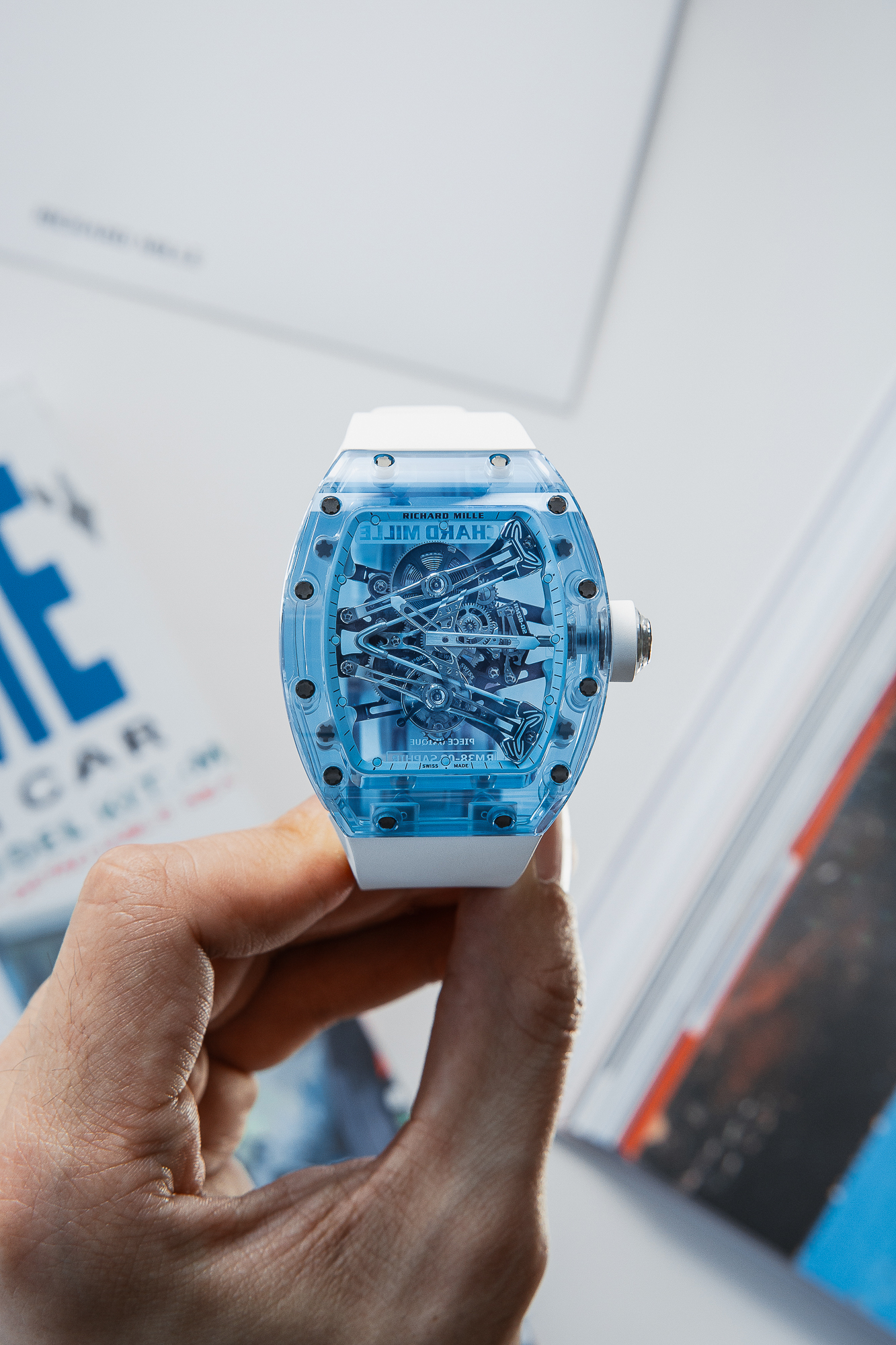 RICHARD MILLE RM 38-03 SAPHIR NEW FULL SET. - Image 2