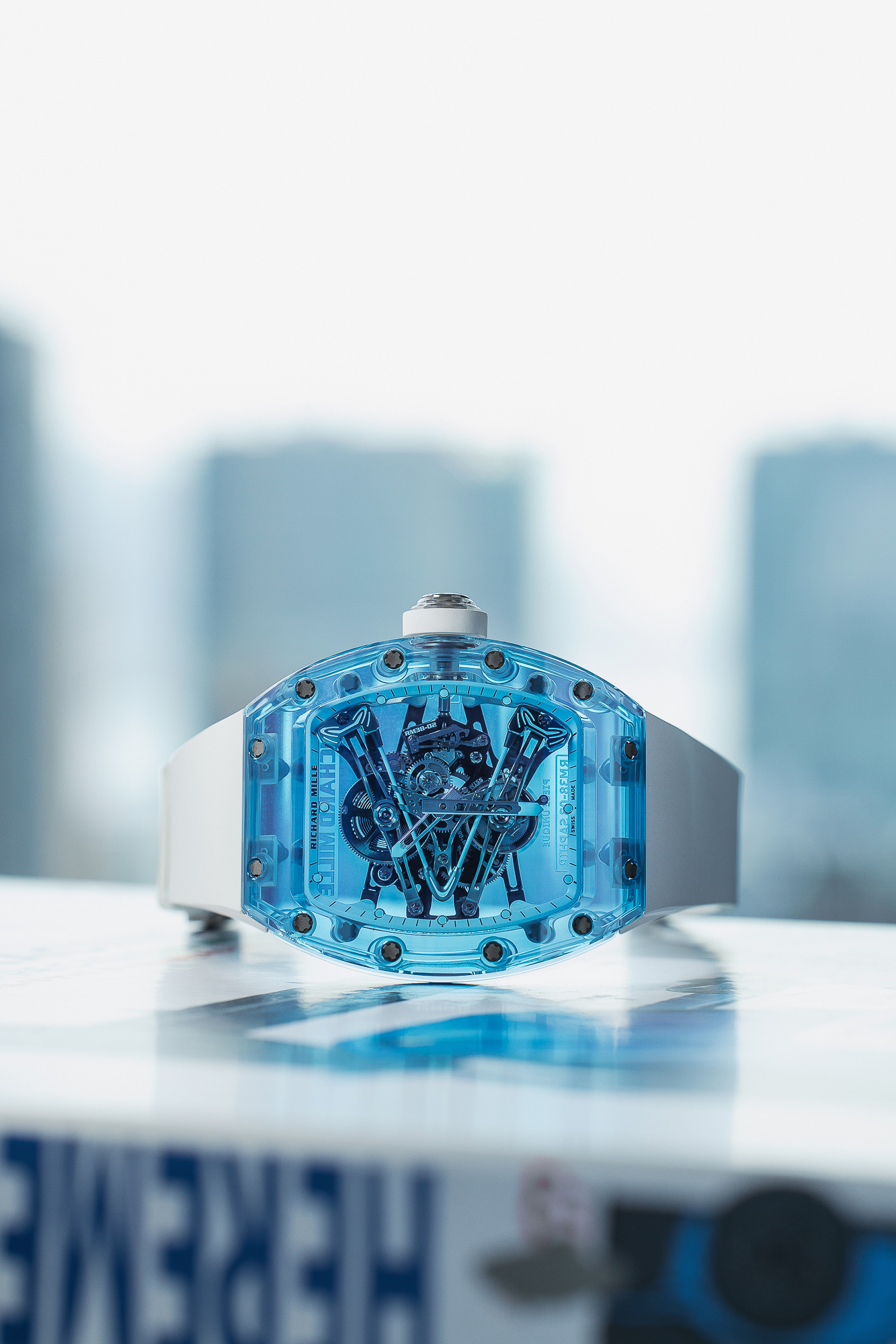 RICHARD MILLE RM 38-03 SAPHIR NEW FULL SET. - Image 6