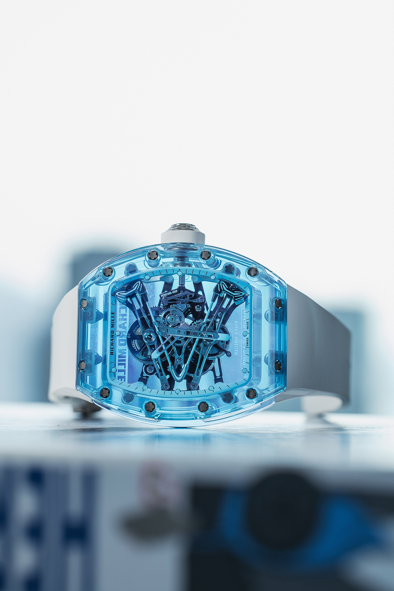 RICHARD MILLE RM 38-03 SAPHIR NEW FULL SET. - Image 7