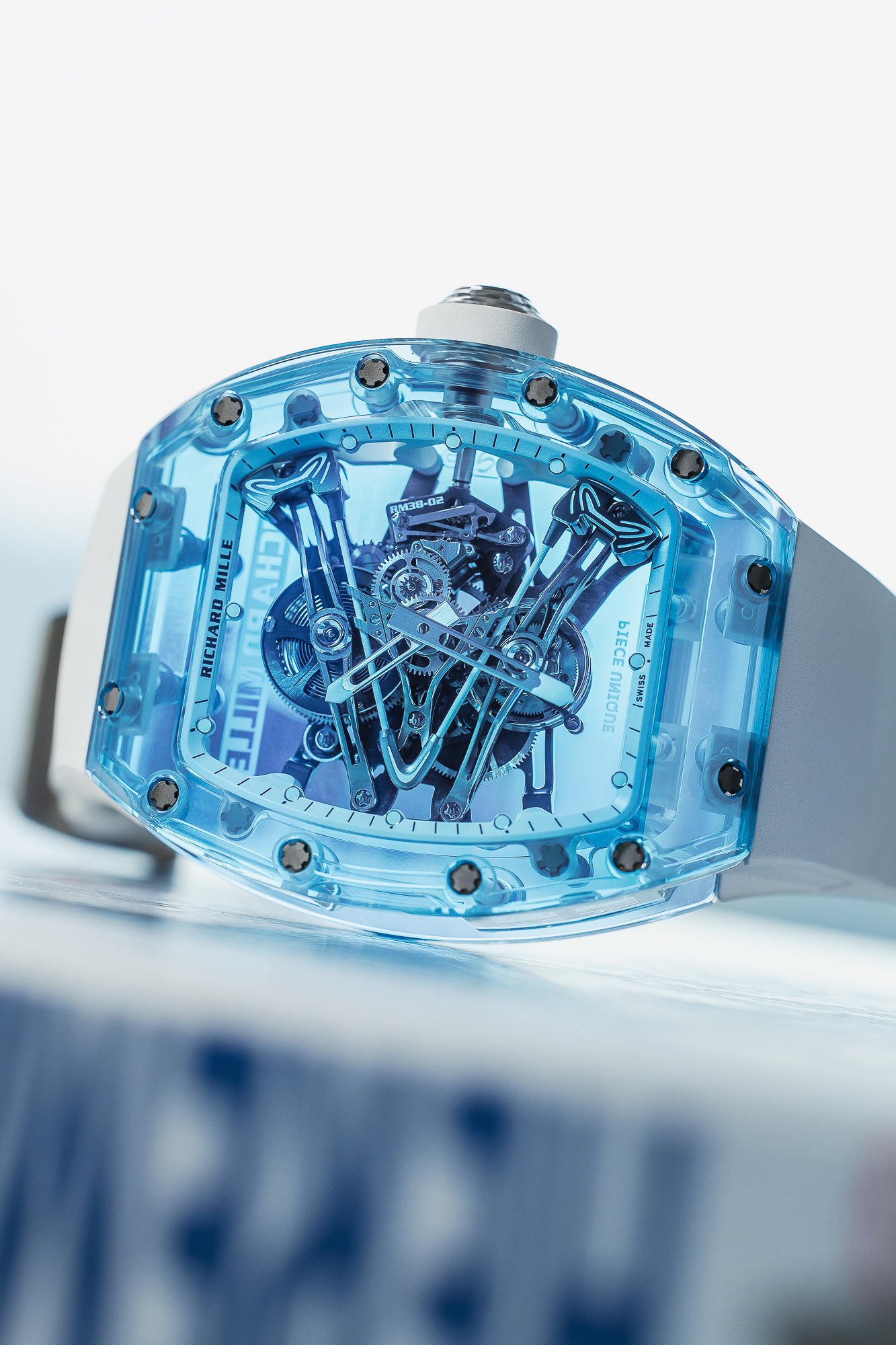 RICHARD MILLE RM 38-03 SAPHIR NEW FULL SET. - Image 9