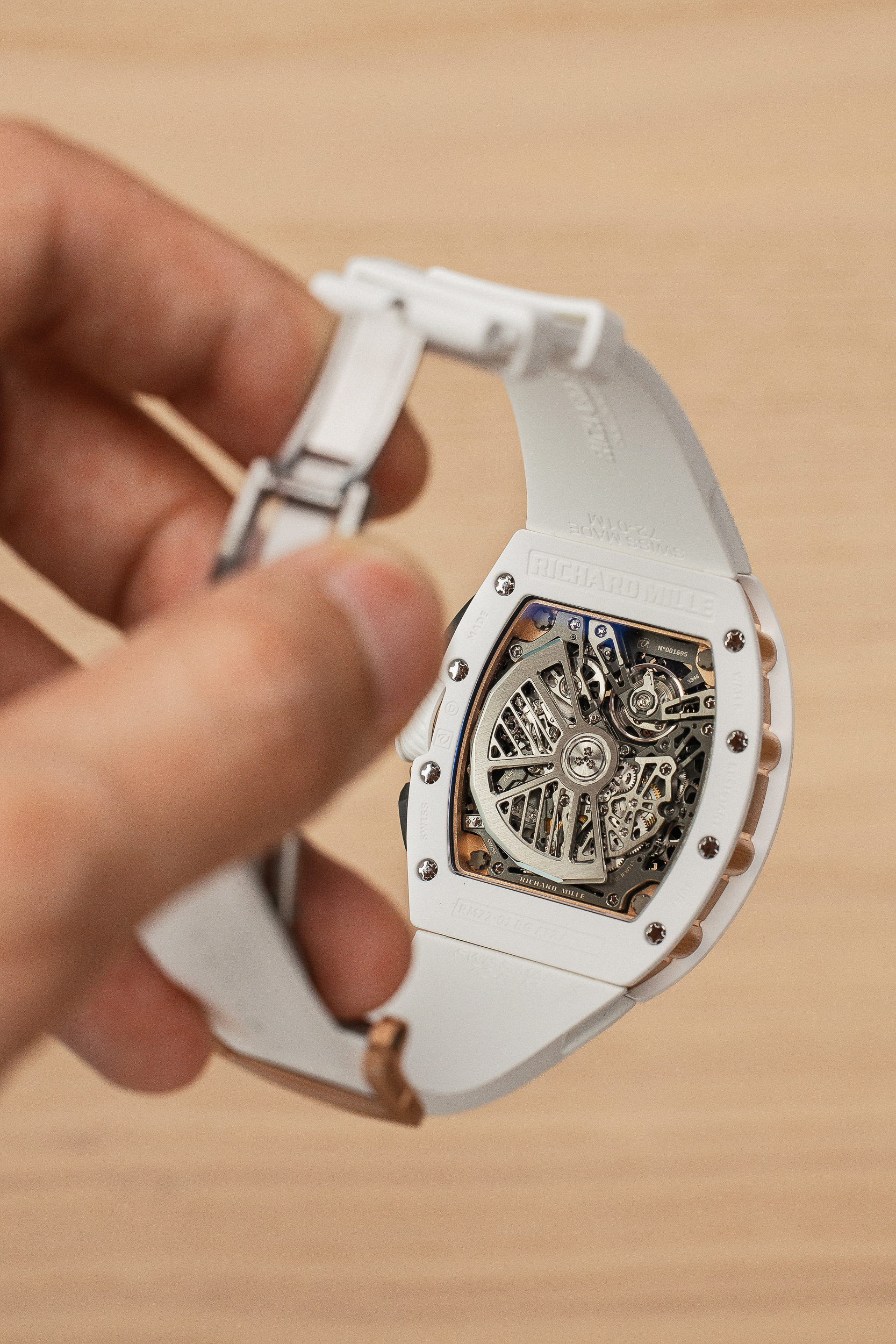 RICHARD MILLE RM 72-01 WHITE CREAMIC NEW FULL SET. - Image 2