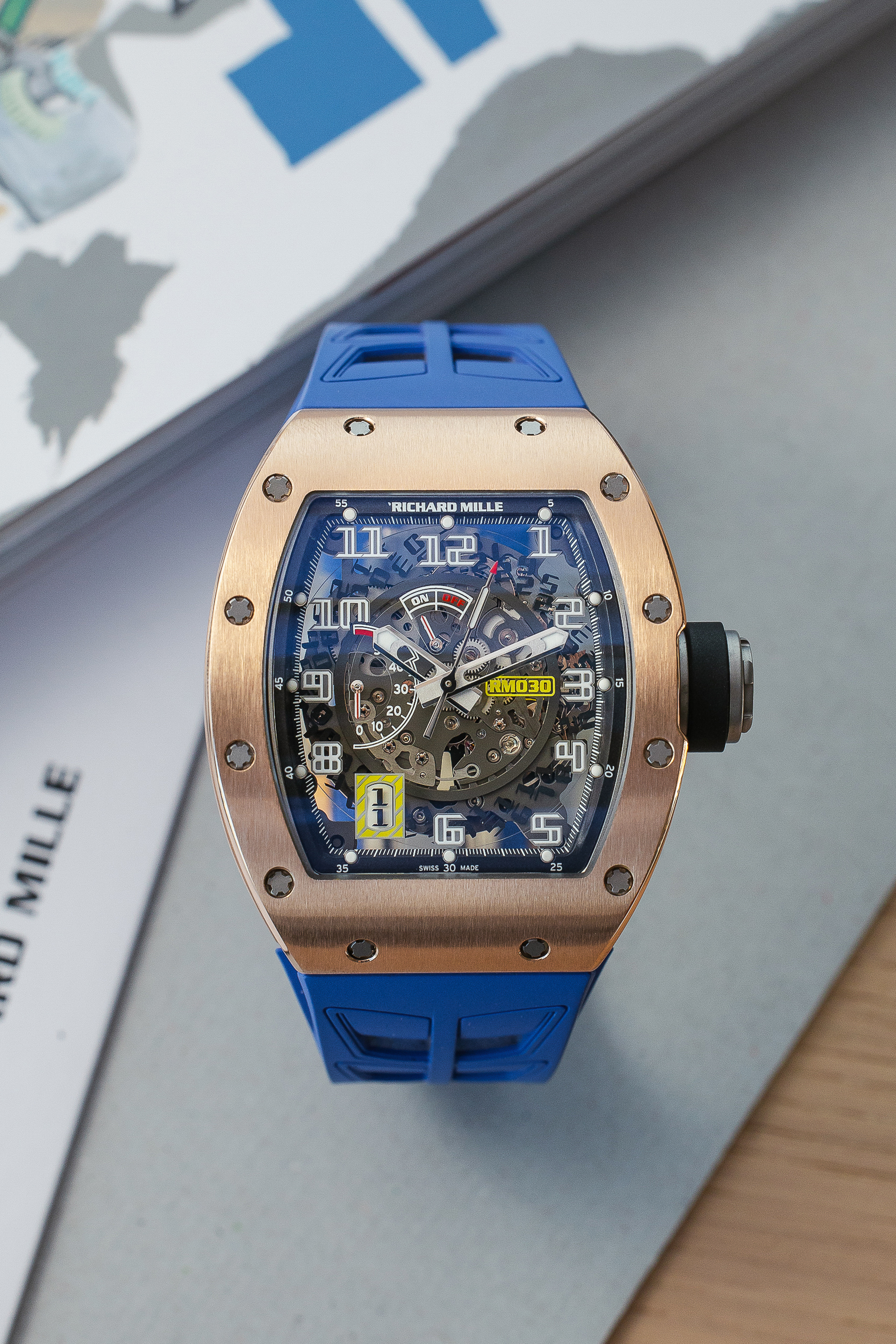 RICHARD MILLE RM 030 ROSE GOLD NEW FULL SET