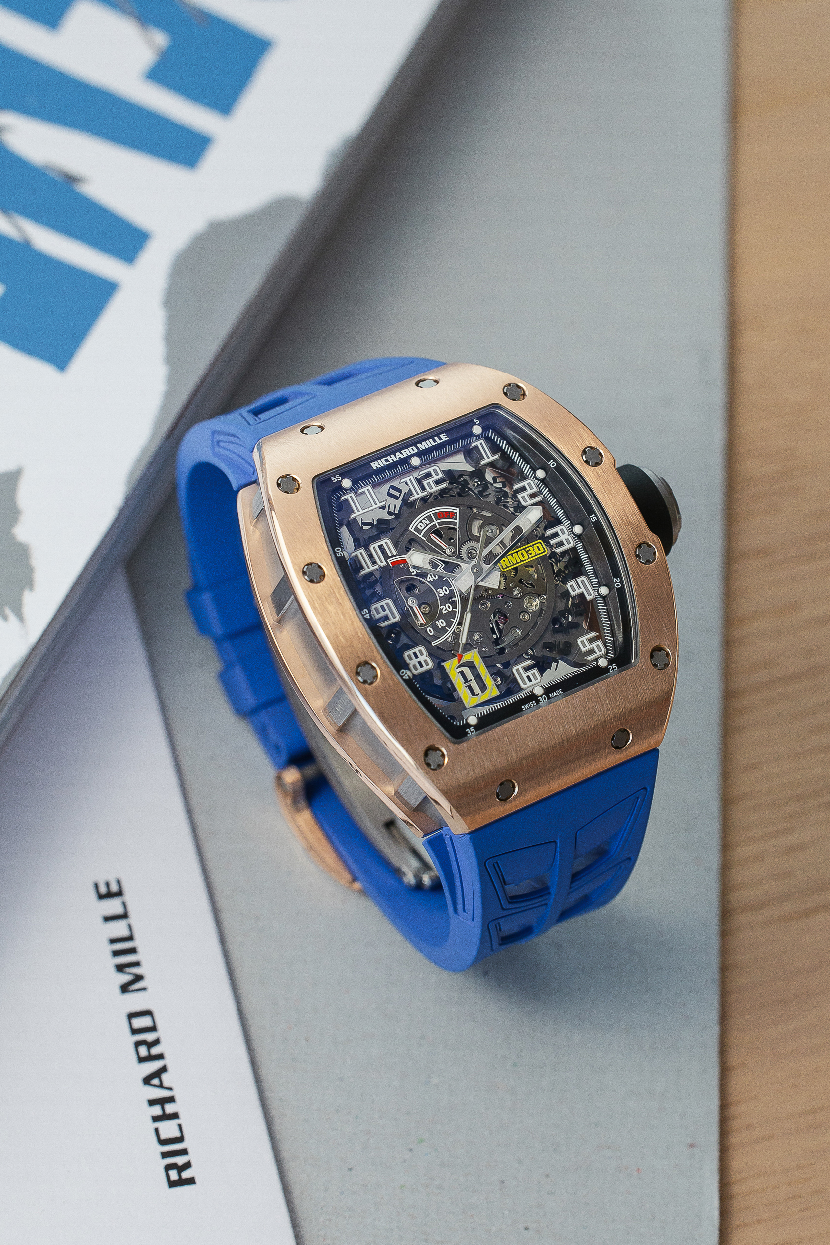 RICHARD MILLE RM 030 ROSE GOLD NEW FULL SET - Image 9