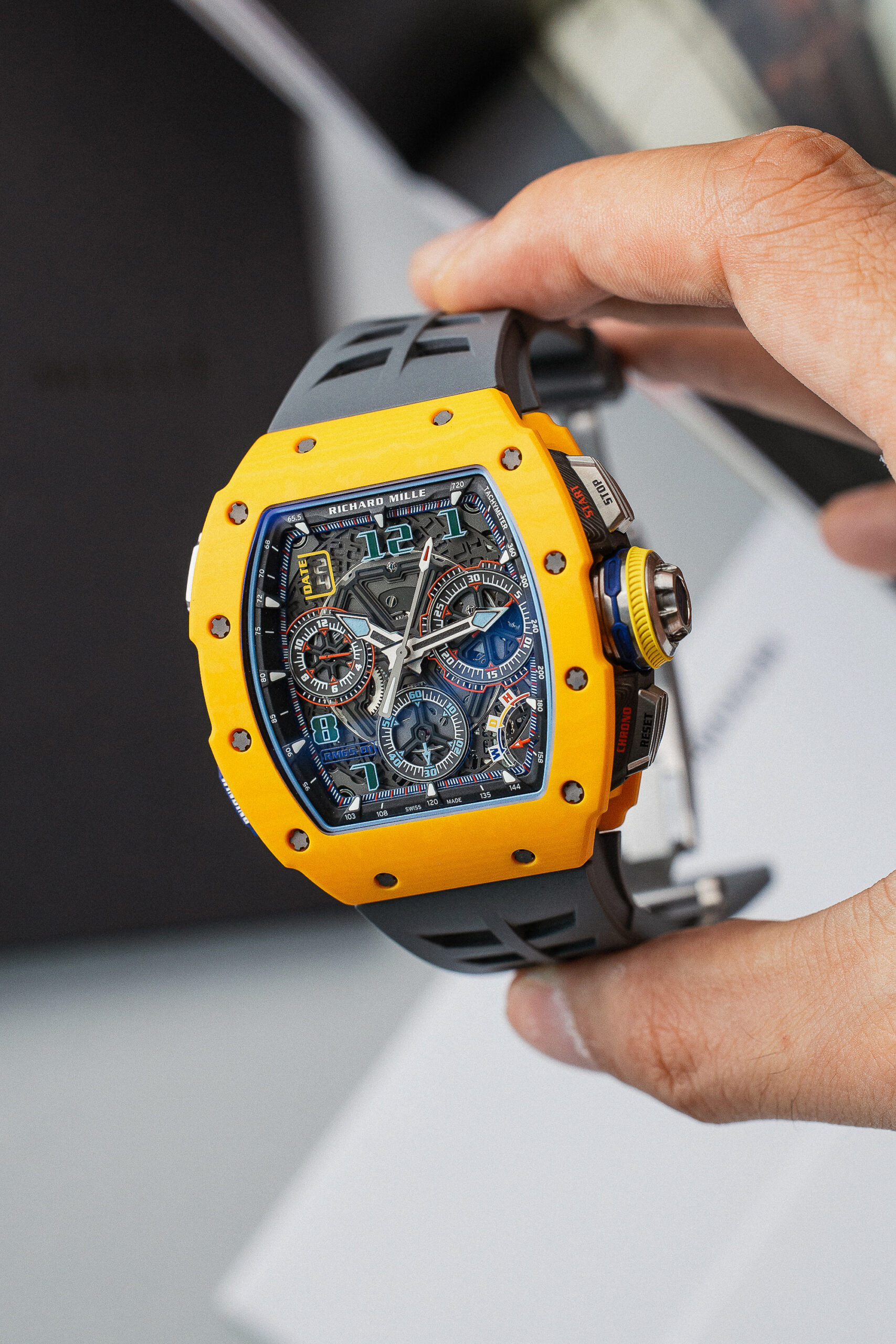 RICHARD MILLE RM 65-01 CA DK-YL NTPT LTD 120 BRAND NEW 2024 FULL SET. - Image 12