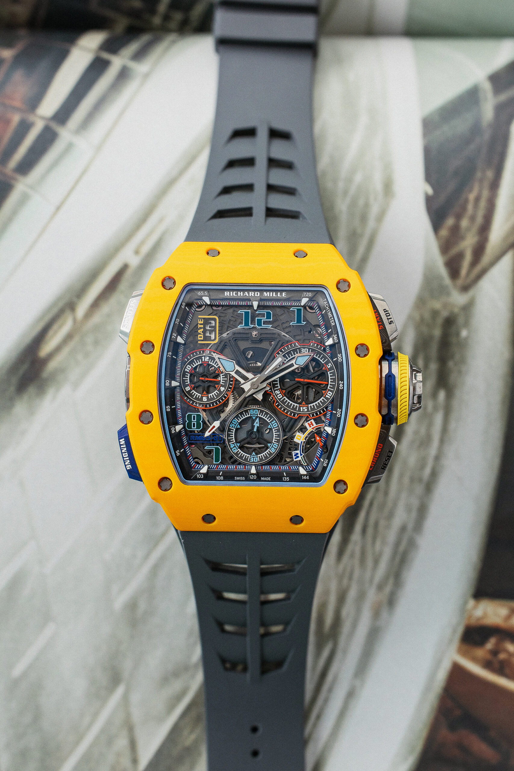 RICHARD MILLE RM 65-01 CA DK-YL NTPT LTD 120 BRAND NEW 2024 FULL SET.