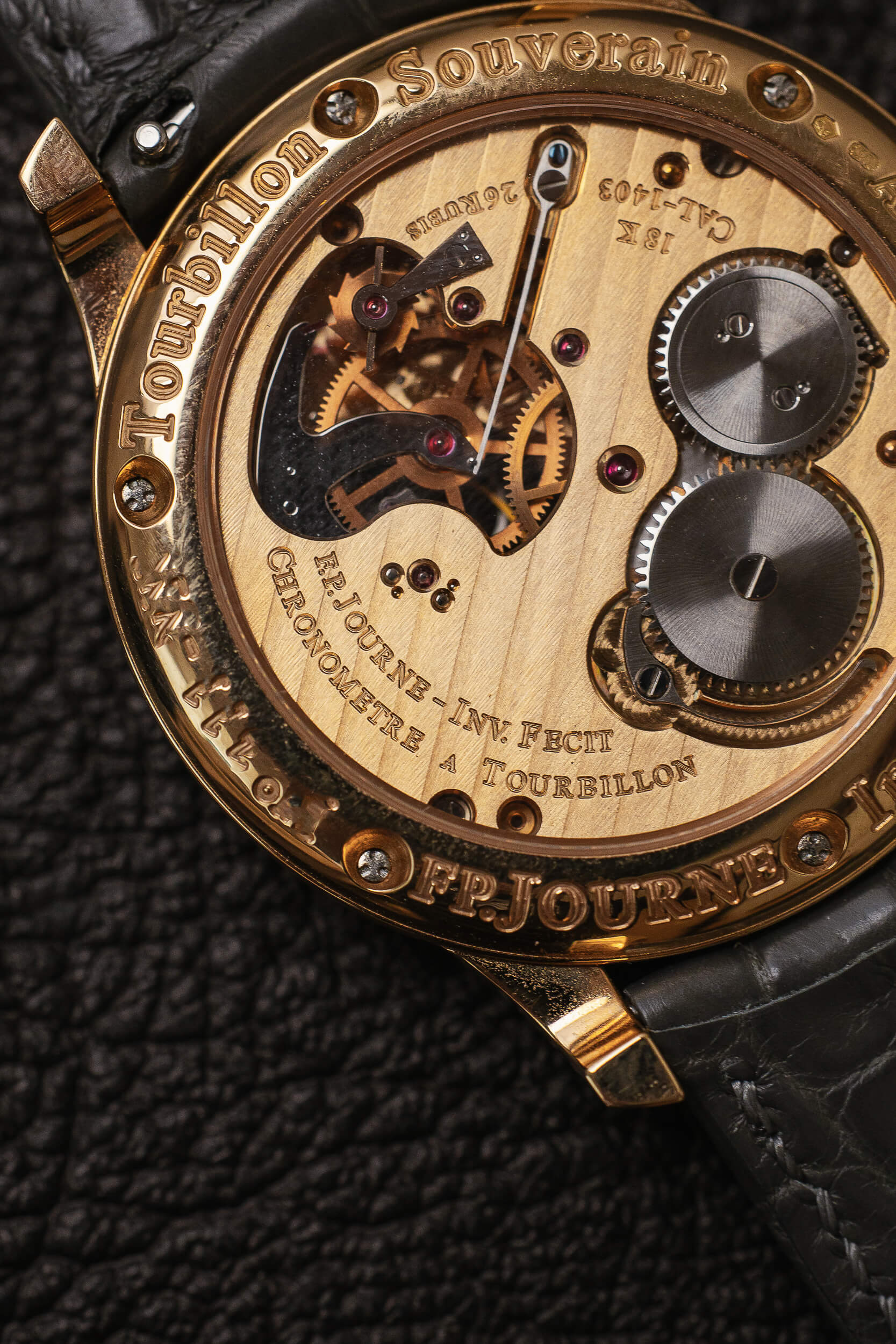 F.P. JOURNE TOURBILLION SOUVERAIN TN 18K GOLD GRAY DIAL - Image 7